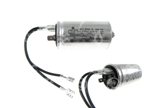 kondenzátor odrušovací POLAR, typ B-14 0,5uF + 2x27nF